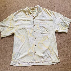 Men’s tommy bahama Hawaiian Shirt Yellow